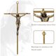 thumbnail image 2 of KUXBET Crucifix Wall Cross, Metal Vintage Wall Hanging Cross, 2 of 3
