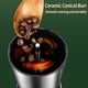 thumbnail image 3 of Molina de café manual de precisión de gran capacidad para uso doméstico, ajuste de rugosidad ajustable de 8, molino de granos de café de acero inoxidable de mano para acampar de viaje, fácil, 3 of 3
