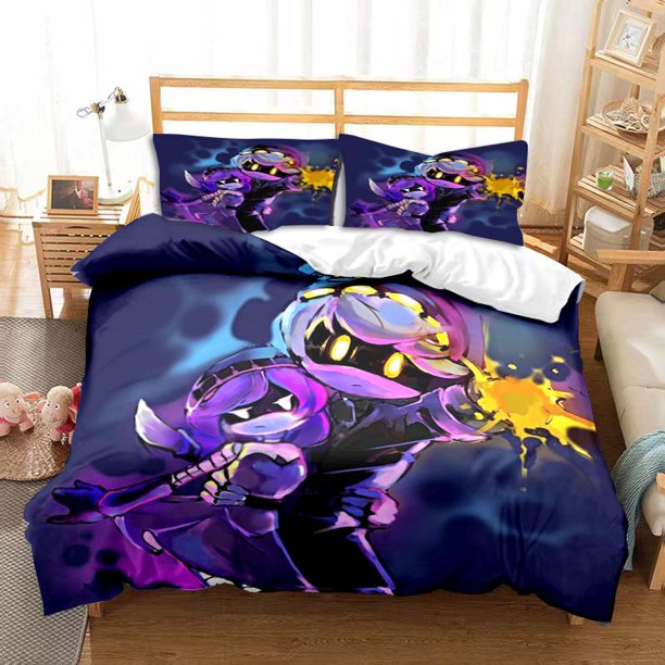 Murder Drones Anime Bedding Set Duvet Cover Pillow Case Children's Bedroom Bed Three-piece Set Single Double Bed Set Gift Bed Sheets