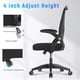 thumbnail image 4 of Silla de oficina naspaluro ergonómica con respaldo medio con altura ajustable, 4 of 9