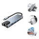 thumbnail image 1 of Adaptador hub 5 en 1 RJ45 1000Mbps HDMI 4K USB-C PD 100W #1, 1 of 3
