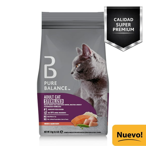 Super Premium - Alimento Seco Gato Adulto Esterilizado De Pollo Y Salmón, 2 kg