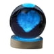 thumbnail image 4 of Bola De Cristal Luz Nocturna Patrón De Corazón Esfera De Cristal Decoración Moderna Para El Hogar 8cm, 4 of 5