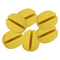 Magideal - 6 Uds Bolas Fijas Para Caña De Pescar, Correas De Silicona Para Soporte De Caña De Pescar, Clips Para Caña De Pescar Con Señuelo, Suministros De Pesca Amarillo