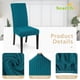 thumbnail image 2 of Set de 6 fundas para sillas de comedor SearchI, color verde azulado, 2 of 3