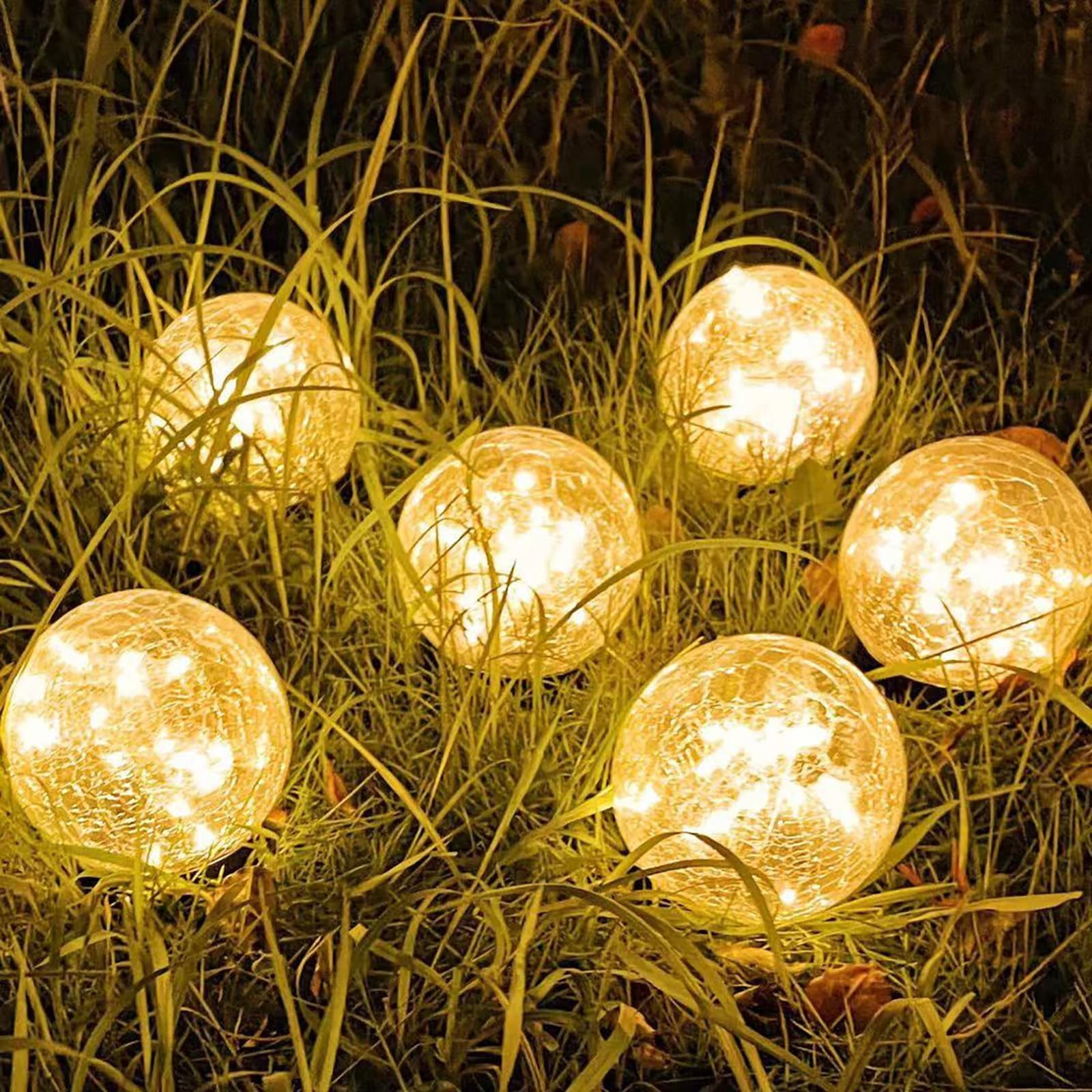 Luces Solares Para Jardín Syouhome, Paquete De 6, Led Impermeables, 3,9