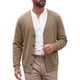 thumbnail image 5 of INSPIRE CHIC Suéter de Cárdigan para Hombre con Botones, Manga Larga, Cuello en V, Tejido Casual con Bolsillos, Talla S, Marrón, 5 of 6