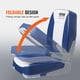 thumbnail image 5 of Silla plegable para barco VEVOR 18.9 con respaldo bajo con esponja gruesa, 5 of 9