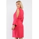 thumbnail image 2 of Vestido Mini Rosa Coral Con Escote En V Pronunciado Y Mangas Largas Con Abertura Talla 3xl, 2 of 3