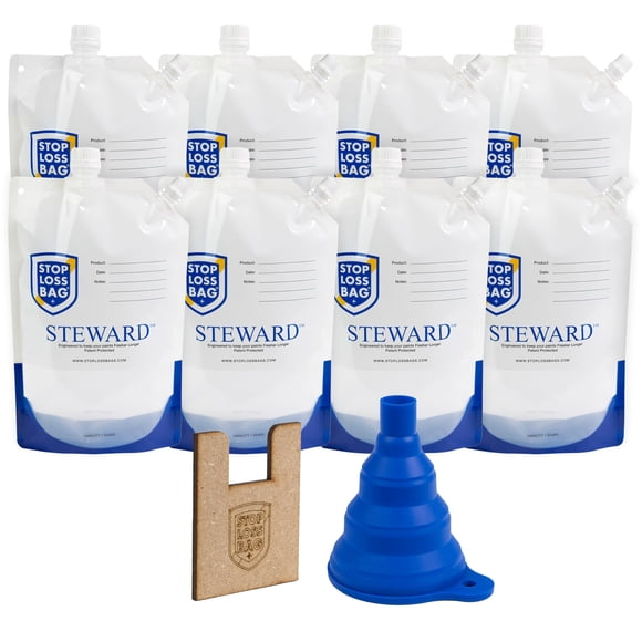 Paquete de almacenamiento de pintura StopLossBags Steward con 8 bolsas reutilizables