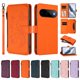 thumbnail image 3 of Funda Cartera Mariposa para [Google Pixel 11] con Soporte y Cremallera Naranja, 3 of 6