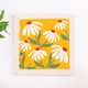 thumbnail image 1 of Kit de punch needle para bordado con bastidor, hilo y aros, amarillo, 1 of 6