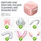 thumbnail image 3 of Estuche para dentaduras postizas, caja de baño para dentaduras postizas para viajes, cuidado limpio, protector bucal y dentaduras postizas, 3 of 5