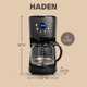 thumbnail image 4 of Cafetera HADEN de 12 Tazas Programable Negra/Peltre, 4 of 9