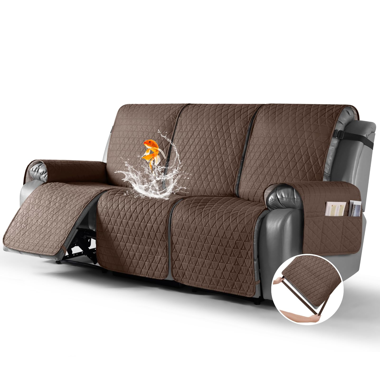 Funda Sofá Reclinable Taococo 3 Plazas Impermeable