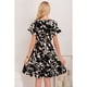 thumbnail image 3 of Vestido Corto Mujer Cruzado Manga Corta Estampado 3367, 3 of 3