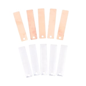 Magideal - 10 Láminas De Ánodo De Cobre Y Zinc, Principios Eléctricos, Herramienta Didáctica, Kit De Generación De Electricidad Para Experimentos Con Baterías De