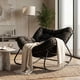 thumbnail image 1 of Sillon Mecedor Silla Mecedora Sitial Moderna Talla Xxl Negro Liso, 1 of 8