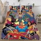 thumbnail image 3 of Justice League 3-Piece Bedding Set For Kids Boys Girls Adult Cartoon Warm Cute Fashion Holiday Present Gift Bed Sheets, 3 of 5
