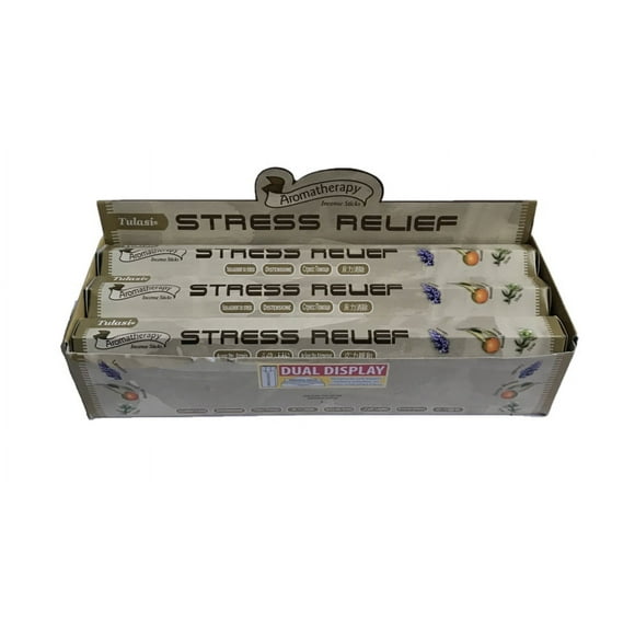 Incienso Aroma Alivia El Estres Caja 6 Tubos Hexagonales