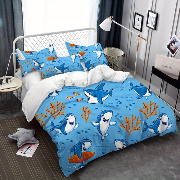 2/3-Pie-ce Quilt -Cover Be-dding Set Suit Di-gital Prin-ted Quilt C-over Lightw-eight D-ouble-Sid-ed Soft Micr-ofiber -Quilt Cover