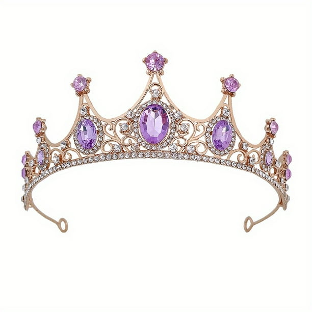 Elegant Vintage Baroque Crystal Tiaras - Perfect for Halloween, Bridal, and Special Occasions