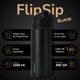 thumbnail image 2 of Termo Botella Termica Agua Acero Inoxidable Temper FlipSip 1 Litro+Extra Tapa Full Black, 2 of 7