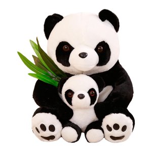 Magideal - Mamá Y Bebé Panda Animales De Peluche Animales Realistas Juguete De Peluche Regalos Del Día De San Valentín, Regalos De Cumpleaños Para Amigos, , 40Cm