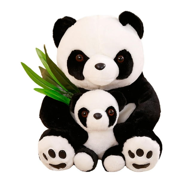 Mamá y bebé Panda animales de peluche animales realistas juguete de peluche regalos del día de San Valentín, regalos de cumpleaños para amigos, , 40CM