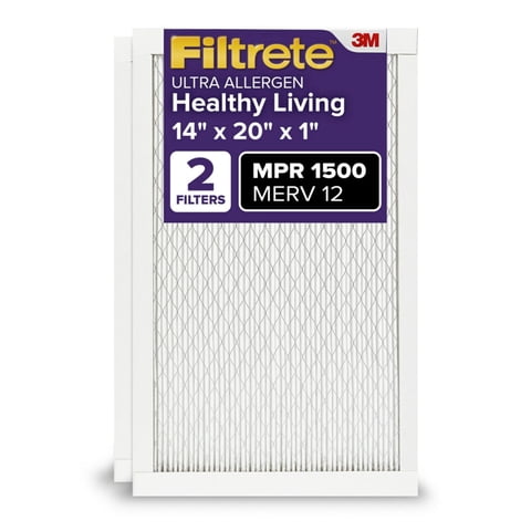 Filtro De Aire Filtrete 14X20X1 Merv 12 Mpr 1500 Paquete De 2