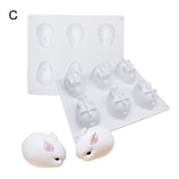 Genérico - Molde De Silicona Con Forma De Conejo Oriental En 3D Molde