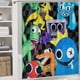 thumbnail image 5 of AMIGOS DEL ARCOÍRIS-theme 4-Piece Shower Curtain Set with Rugs, Waterproof Bathroom Decor Set Includes Bath Mat, U-Shaped Rug, Toilet Lid Cover and Curtain with Hooks, 5 of 6