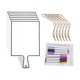 thumbnail image 1 of Tablero De Respuestas De Borrado En Seco, Multifuncional, Portátil, Para El Hogar, Aula, Color Blanco, 24,7x14,8cm, 6x, 1 of 5
