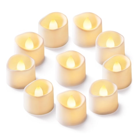 Velas De Té Led Sin Llama Homemory, Paquete De 12 Unidades, 240 Ml
