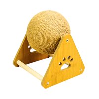 Magideal - Rascador Para Gatos Con Pelota De Cáñamo, Protección Para Muebles, Soporte Estable Para Interiores Y Exteriores, Suministros Para Mascotas, Ejercicio. Pequeño