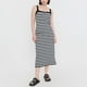 thumbnail image 3 of Vestido Mujer Rib Tiritas Negro Lineas Blanca Corona, 3 of 5