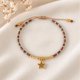 thumbnail image 1 of Pulsera Miyuki Ajustable en Tonos Tierra con Dije de Estrella Bañado en Oro – el amor que te sostien, 1 of 3