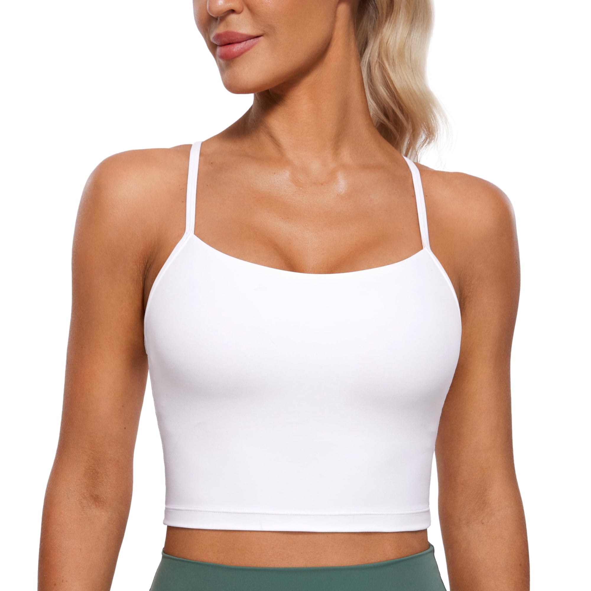 Sujetador Deportivo Crz Yoga Butterluxe Y Back Longline White Para Mujer