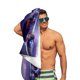 thumbnail image 5 of Auto de Carrera Toalla de playa de secado rápido con diseño temático, regalo para mujeres y niñas, ideal para cumpleaños, fans, amantes de la música, uso en la playa o al aire libre, 78 × 150 cm, 5 of 6