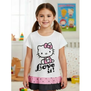 Polera Niña Hello Kitty Beige 6