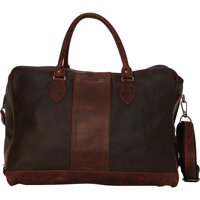 Bolso Sharo Classic Leather Duffle Cuero Bicolor