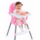 thumbnail image 1 of Silla De Comer Bebé Plegable 3 En 1 Bebesit Fold Bandeja Ajustable Con Arnés Rosa, 1 of 10