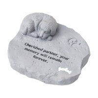 Magideal - Piedras Conmemorativas Para Mascotas, Lápida Pequeña Resistente A La Intemperie, Lápida Para Mascotas, Lápida De Jardín Para Cama De Flores, Decoració Perro