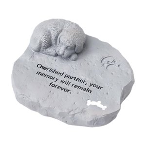 Magideal - Piedras Conmemorativas Para Mascotas, Lápida Pequeña Resistente A La Intemperie, Lápida Para Mascotas, Lápida De Jardín Para Cama De Flores, Decoració Perro