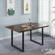 thumbnail image 4 of Mesa de Comedor Estilo Industrial 140x90 - Madera Oscura Walnut, 4 of 4