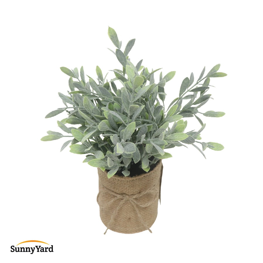 Kiosclub - Salvia Planta Artificial Con Macetero Decoración Sunnyyard