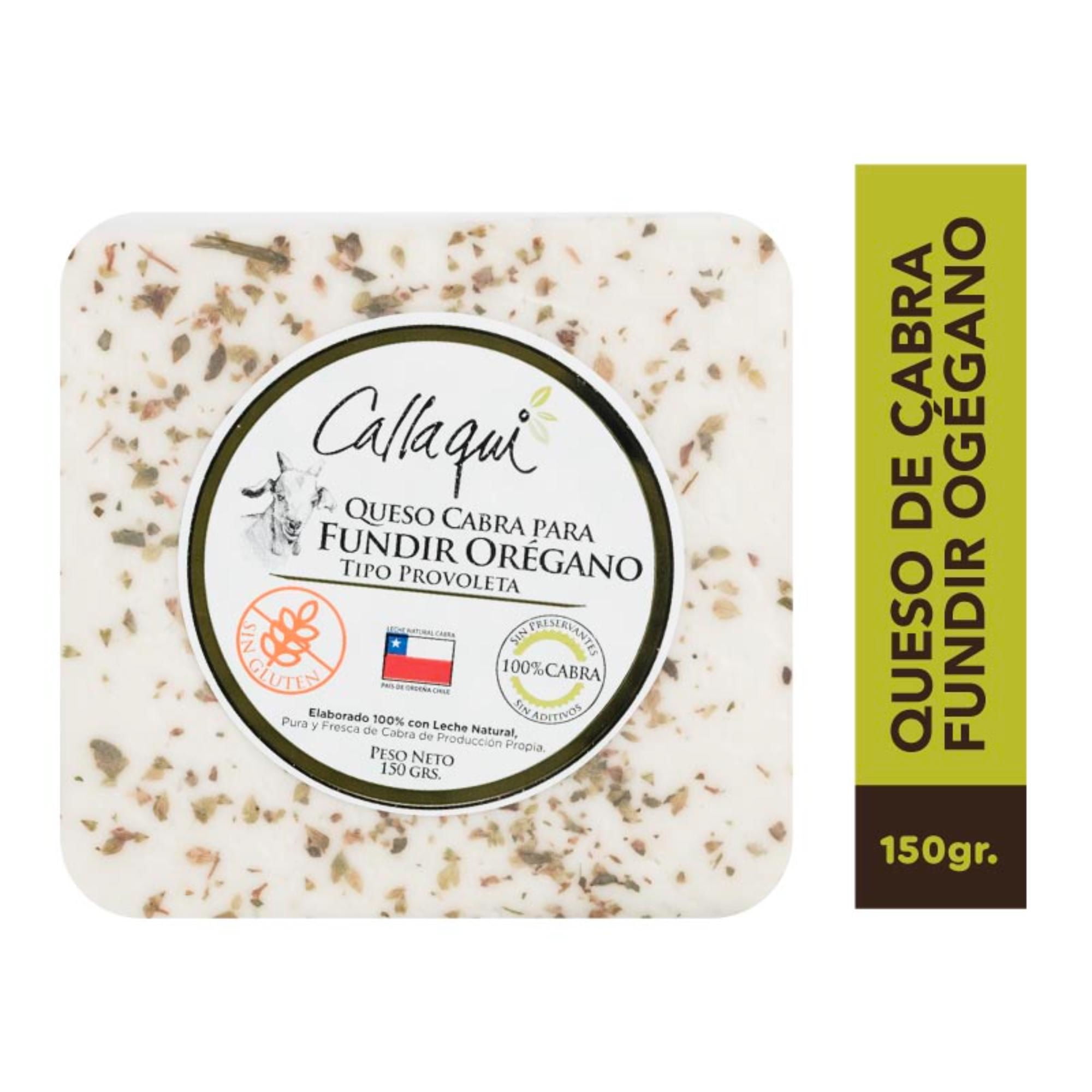 Queso De Cabra Fundido Trozo Con Orégano 150 g Callaqui