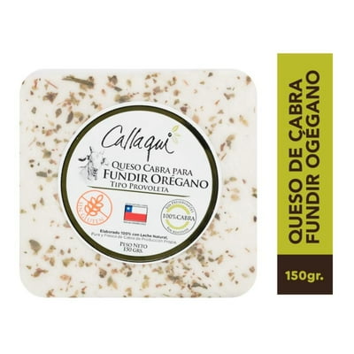 Queso De Cabra Fundido Trozo Con Orégano 150 G Callaqui