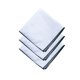 thumbnail image 2 of Paquete de 3 pañuelos de bolsillo CoCoUSM 23 cm algodón blanco, 2 of 7