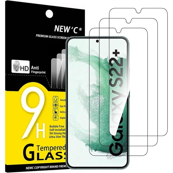 Protector de Pantalla NEW'C Samsung Galaxy S22+ Paquete de 3